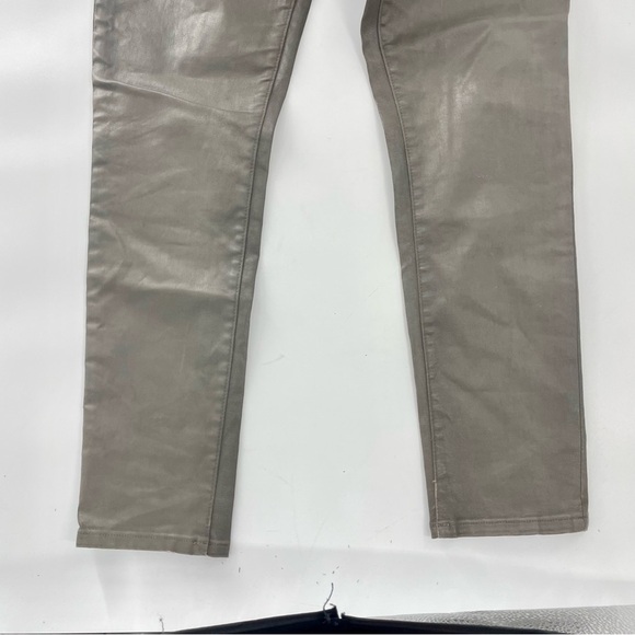 Banana Republic brown coated jeans Faux front pockets Size 27 - Picture 8 of 13